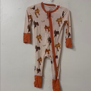 Angel Dear Cream and Orange Kids One Piece